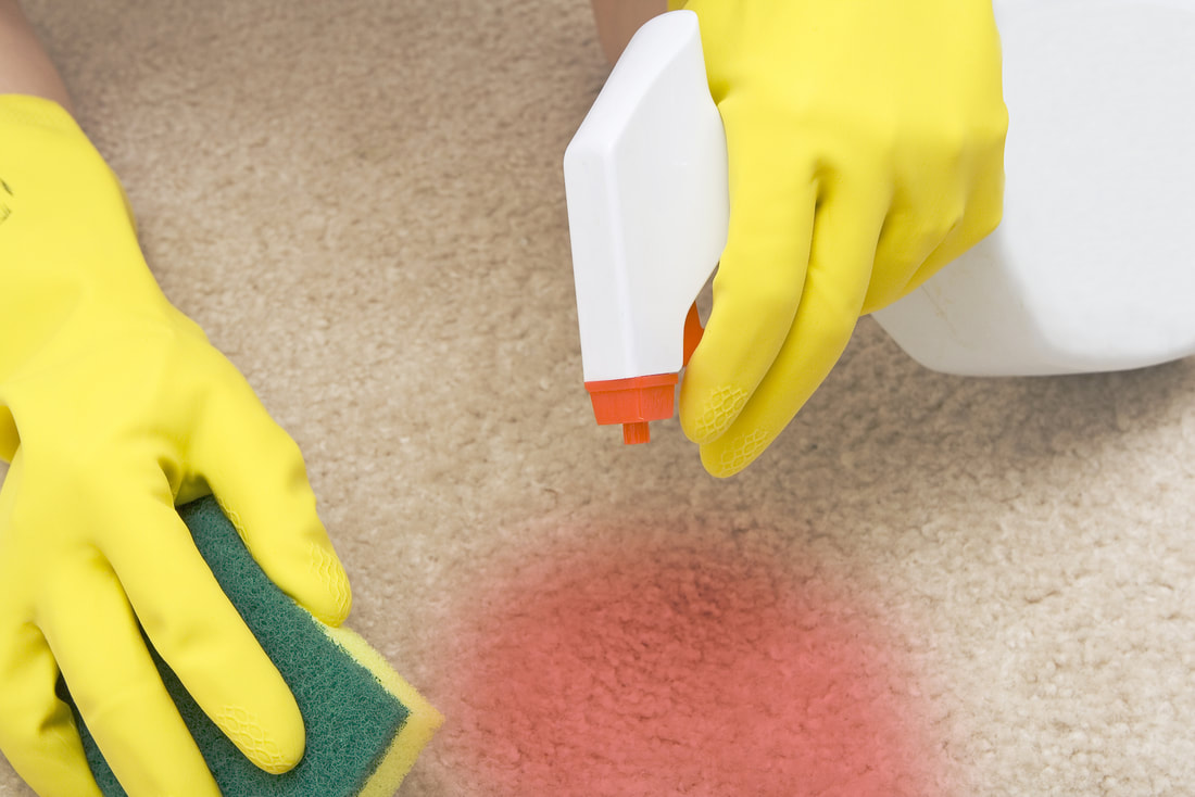 Carpet orange stain removal